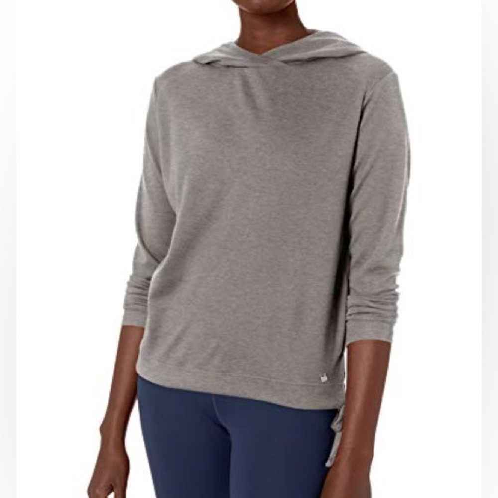 Helly Hansen Gray W Siren Side Tie Hoodie (Size XS)